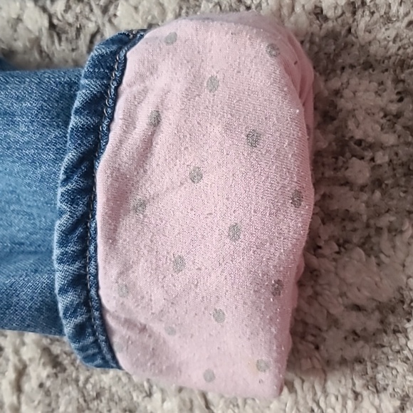 4 for $28 - baby GAP Girls 3T Blue Straight Fit Jeans with Pink Cotton Lining - Picture 8 of 8